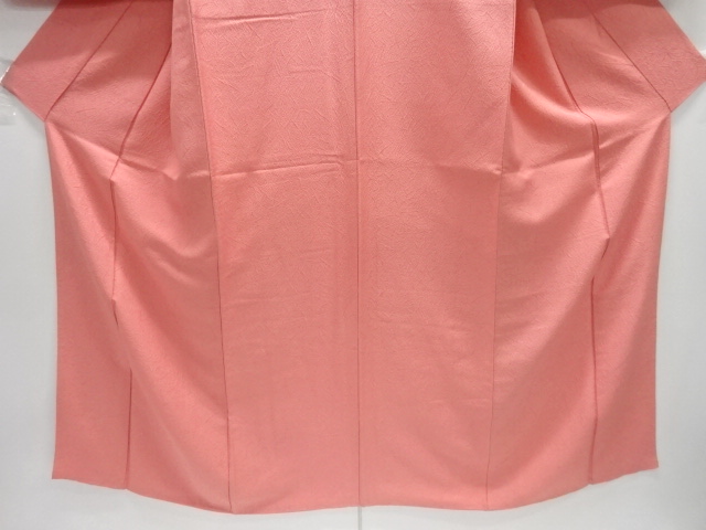  抽象模様織出し一ツ紋色無地着物